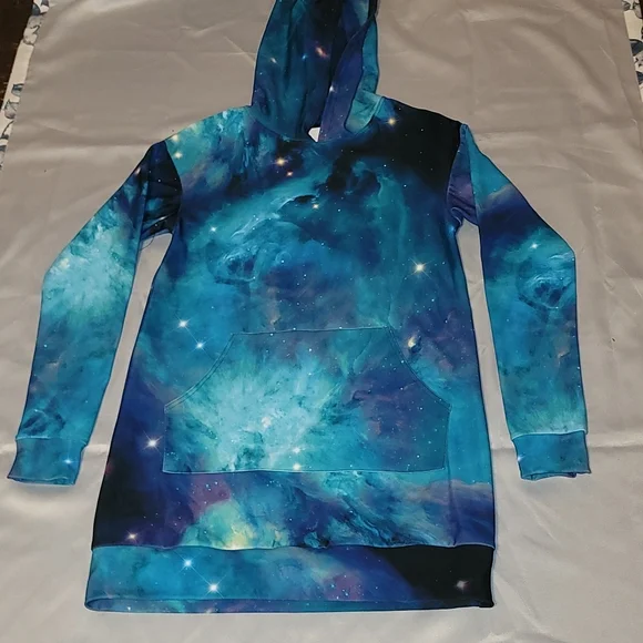 Blackmilk Galaxy Teal Slouchy S - Picture 1 of 2